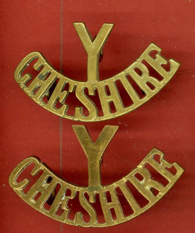 Y / CHESHIRE Yeomanry (Earl of Chester's) shoulder titles