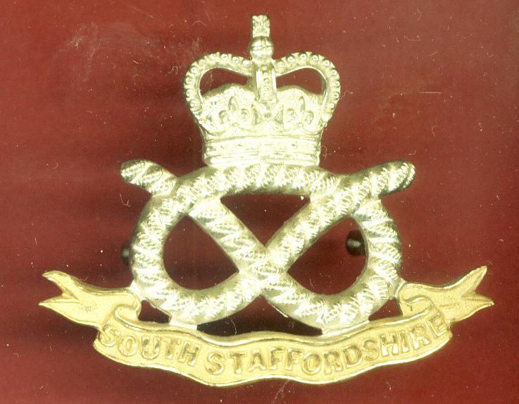 The South Staffordshire Regiment Officer's EIIR cap badge