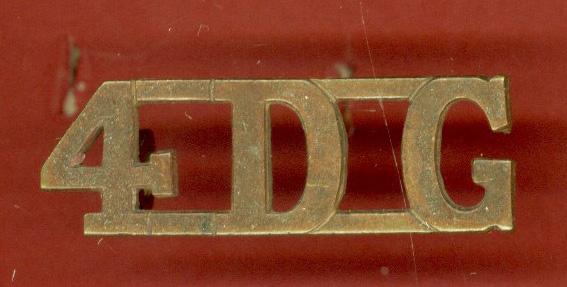 4-DG WW1 4th Royal Irish Dragoon Guards Officer's shoulder title