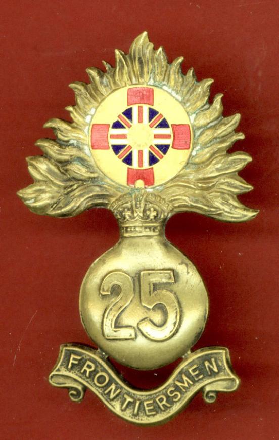 25th Batt. Royal Fusiliers (Frontiersmen) WW1 cap badge