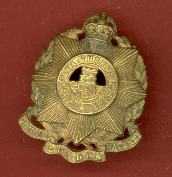 10th County of London Regiment Hackney Rifles OR's cap badge