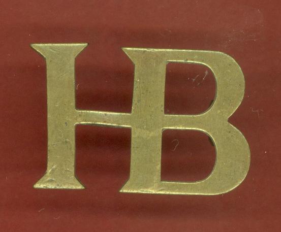 H-B Household Battalion WW1 shoulder title