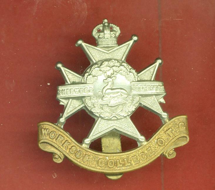 Worksop College O.T.C. cap badge