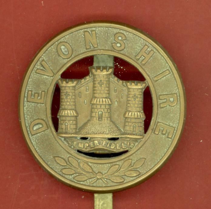 The Devonshire Regiment Victorian OR's pagri badge