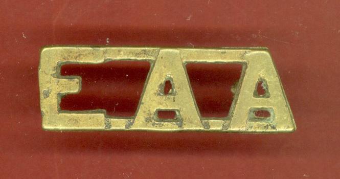 E.A.A. East Africa Artillery WW2 shoulder title
