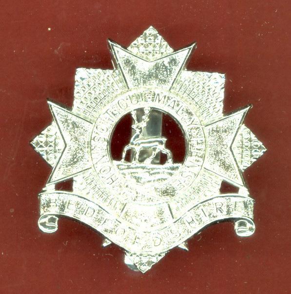 Bedfordshire Territorials staybright cap badge