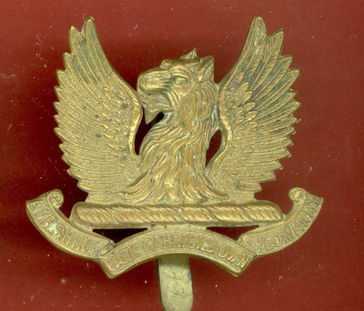 Scottish Ayrshire (Earl of Carrick's Own) Yeomanry OR's cap badge