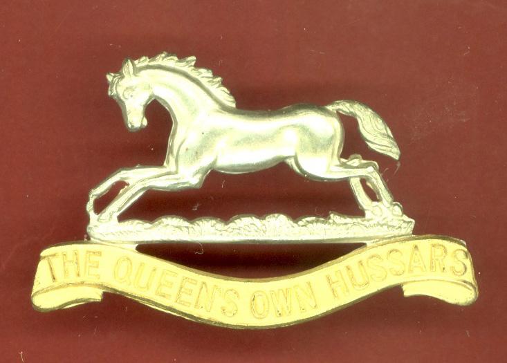 The Queen's Own Hussars Officer's dress cap badge