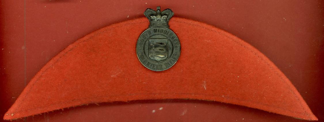 South  Middlesex Rifle Volunteers Victorian Brodrick cap badge