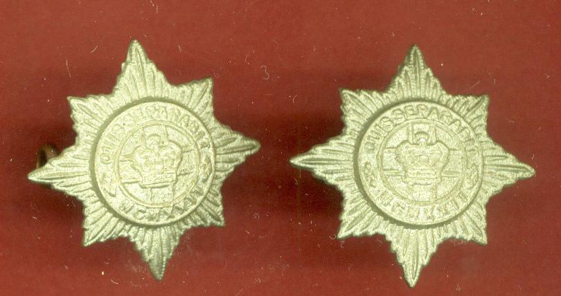 4th/7th Royal Dragoon Guards OR's collar badges