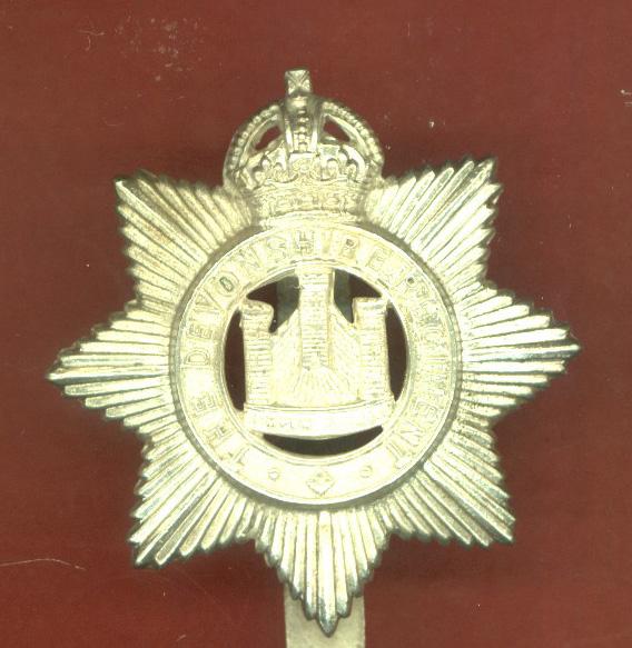 VB The Devonshire Regiment Edwardian NCO's cap badge