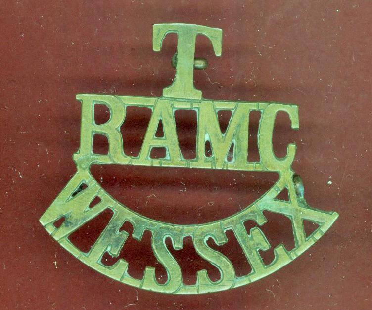 T / RAMC / WESSEX WW1 shoulder title