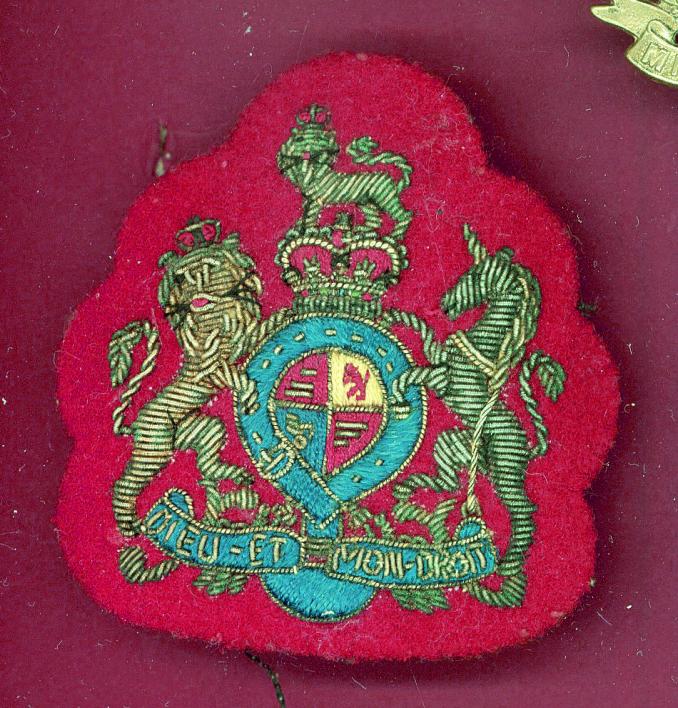 The Kings Regiment WO1 full dress arm badge