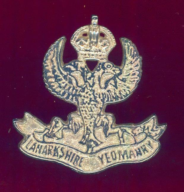 Scottish The Lanarkshire Yeomanry cap badge