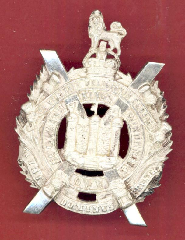 Scottish King's Own Scottish Borderers  Officer's glengarry badge