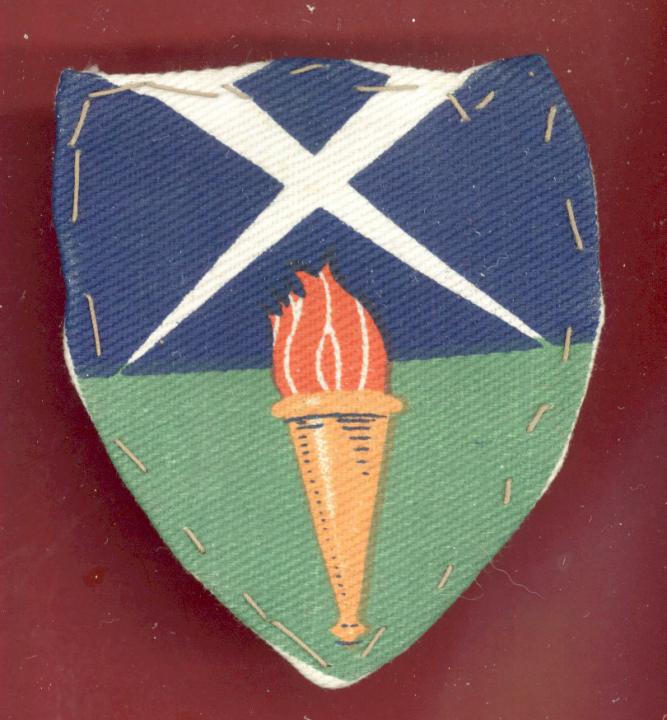 Aldershot District WW2 cloth formation Badge