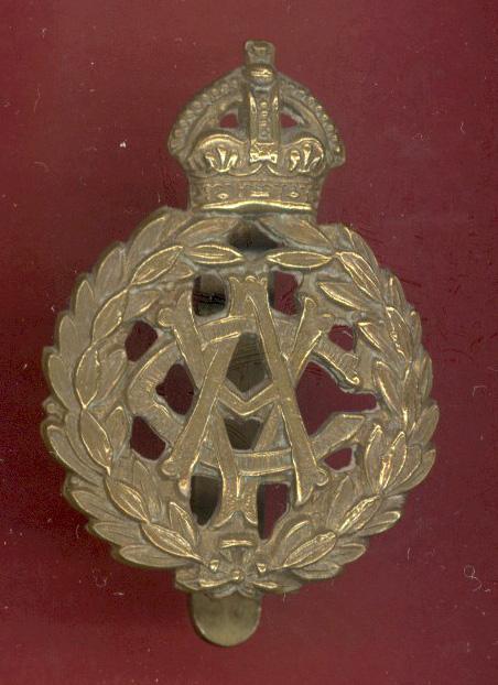 Army Veterinary Corps WW1 all brass economy cap badge.