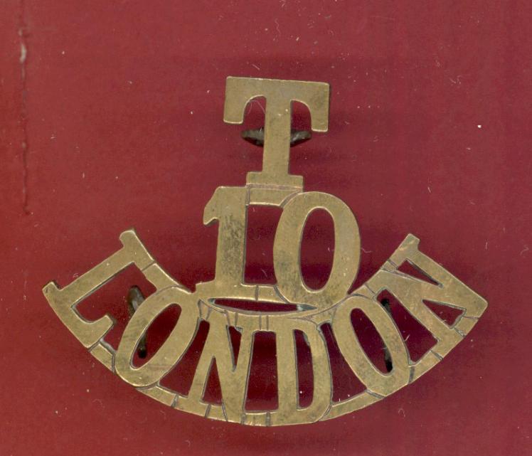 T / 10 / LONDON WW1 shoulder title