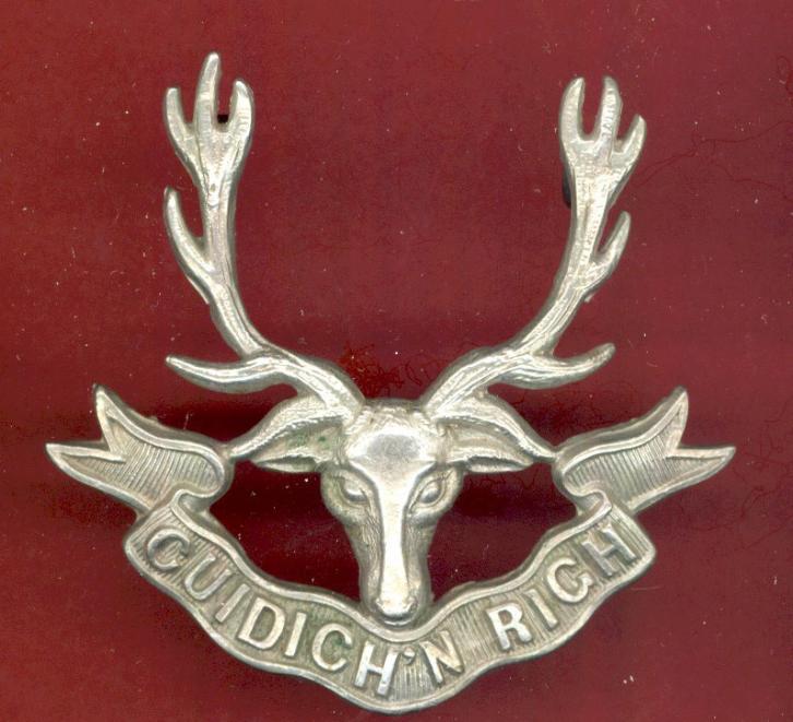 Scottish Seaforth Highlanders OR's glengarry badge