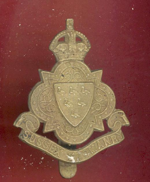 Sussex Yeomanry WW1 OR's cap badge