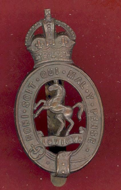 Royal East Kent Yeomanry OR's bronze cap badge