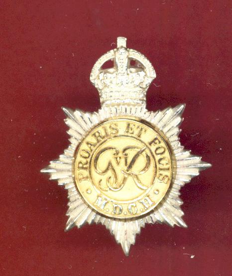 Middlesex Yeomanry GVIR Officer’s cap badge.