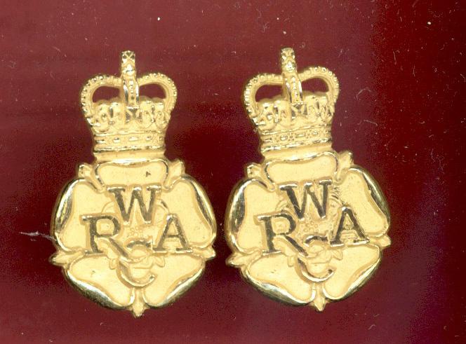 Women's Royal Army Corps Officers collar badges