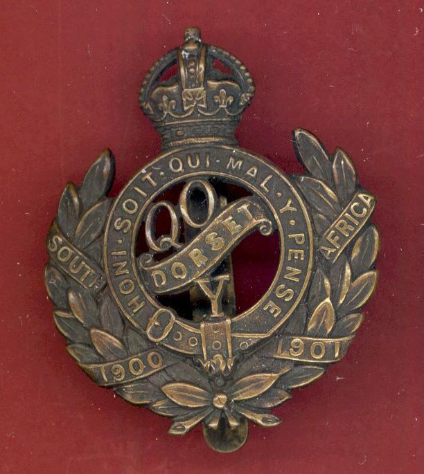 Queen's Own Dorset Yeomanry WW1 bronze cap badge