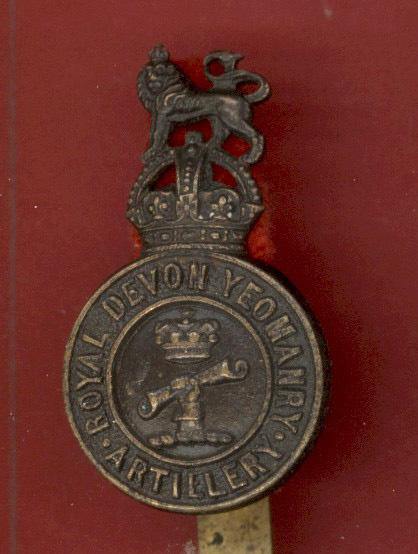 Royal Devon Yeomanry (Artillery) bronze cap badge