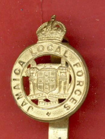 British Colonial Jamaica Local Forces Cap Badge