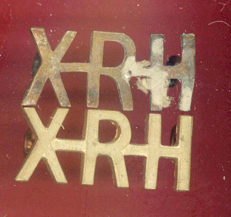 X-R-H 10th Royal Hussars shoulder titles