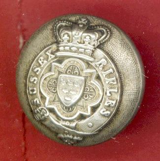 Sussex Rifles Volunteers Victorian button