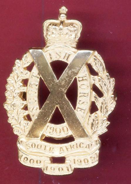 Scottish Horse Yeomanry Officer's cap badge