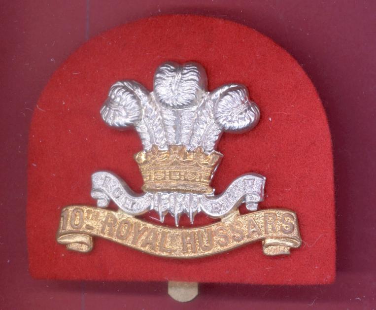 10th Royal Hussars OR's cap badge