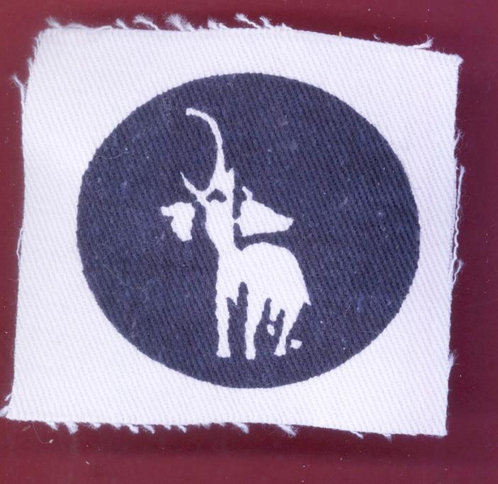 22nd East African Brigade WW2 cloth formation sign