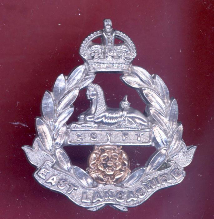 The East Lancashire Regiment Edwardian cap badge