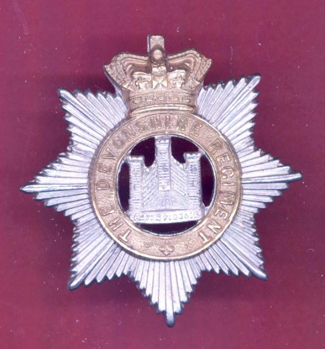 The Devonshire Regiment Victorian OR's cap badge