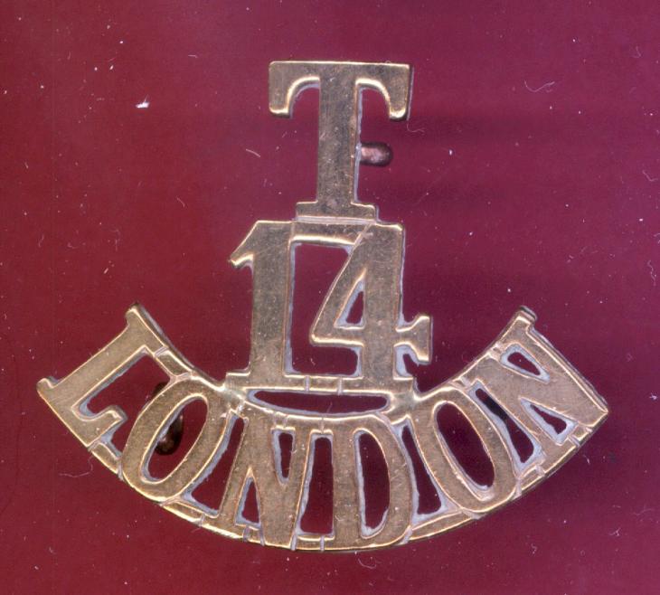 T /14 / LONDON WW1 shoulder title