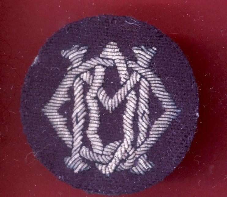 13th/18th Royal Hussars ,Queen Mary's Own NCO's bullion arm badge