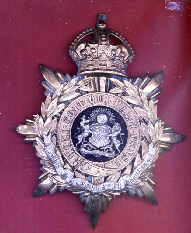 The Manchester Regiment Edwardian Officers helmet plate