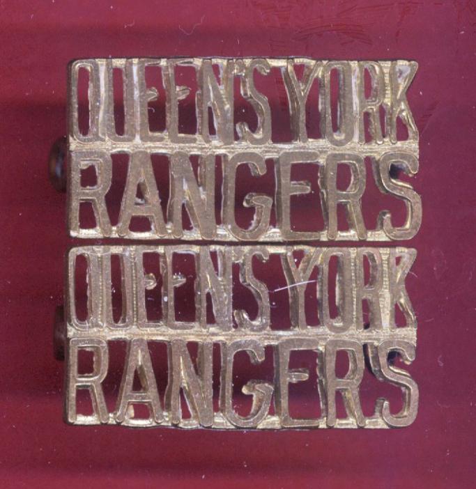 Canadian Queen's York Rangers shoulder titles