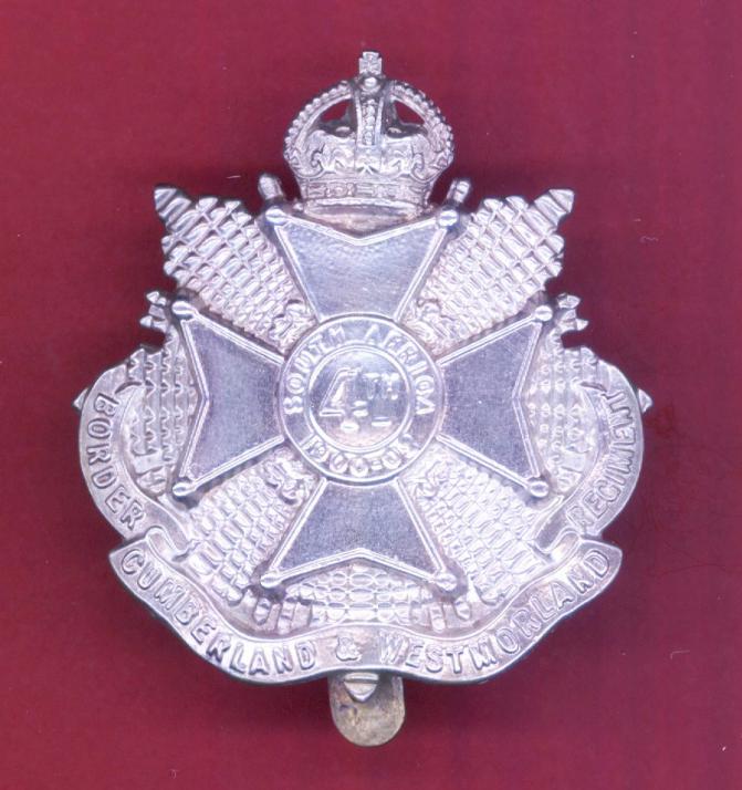 4th Bn. (Cumberland & Westmorland) The Border Regiment. OR's cap badge