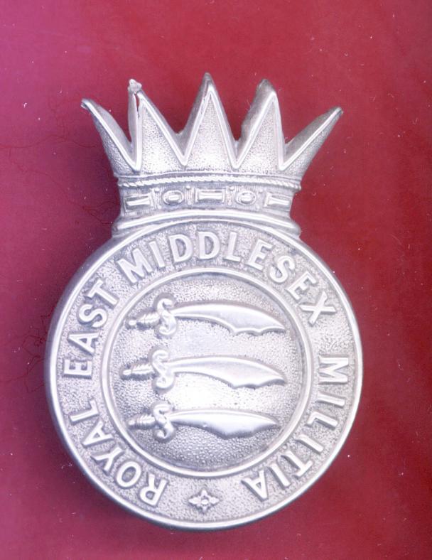 Royal East Middlesex Militia Victorian glengarry badge