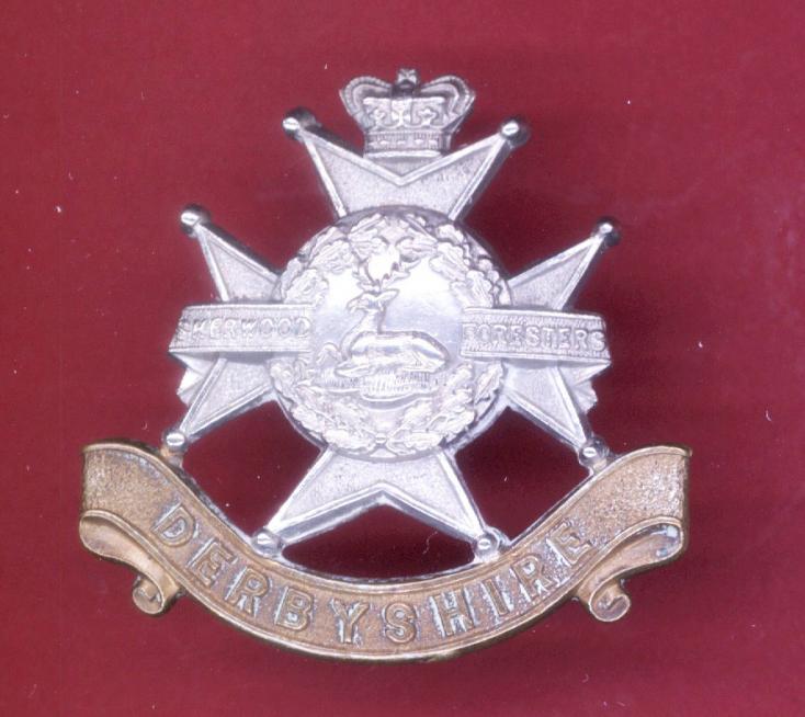 Sherwood Foresters ( Derbyshire) Victorian OR's forage cap badge