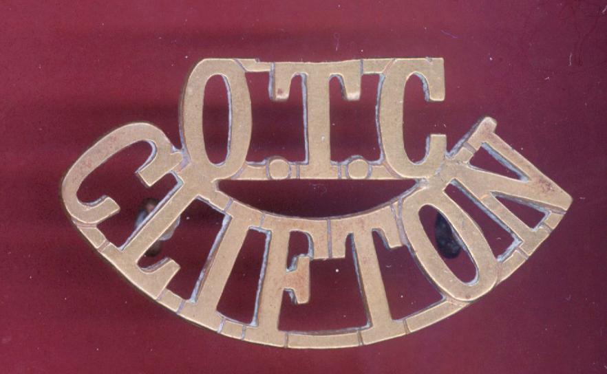 O.T.C. / CLIFTON  Clifton College, Bristol shoulder title