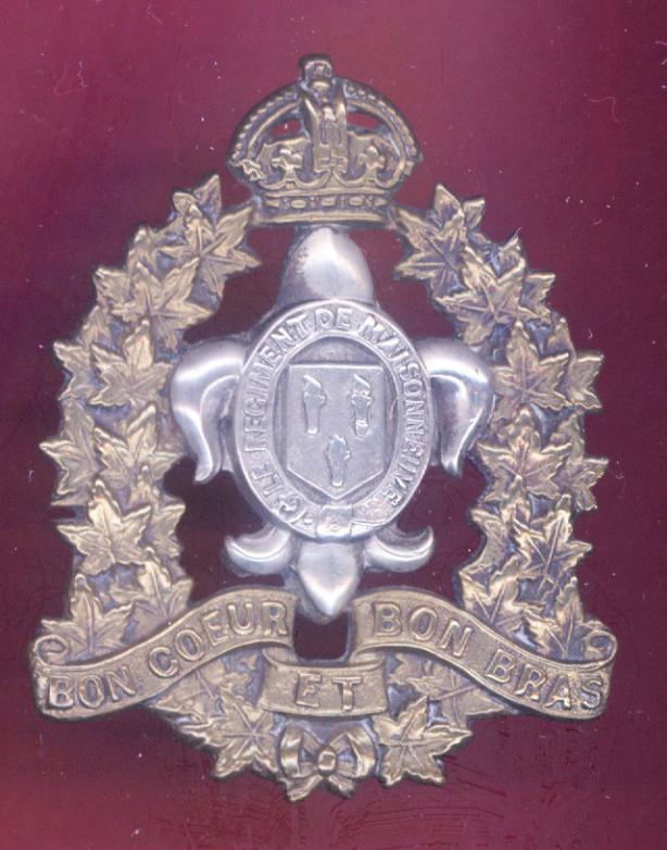 Canadian Le Regiment De Maisonneuve WW2 cap badge