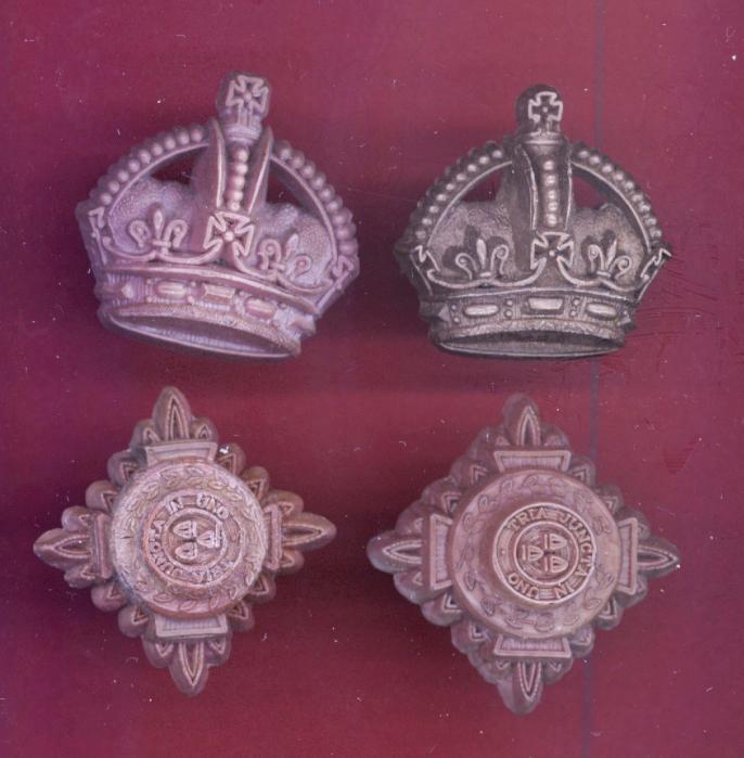 Officer Crowns & Pips WW2 plastic economy badges