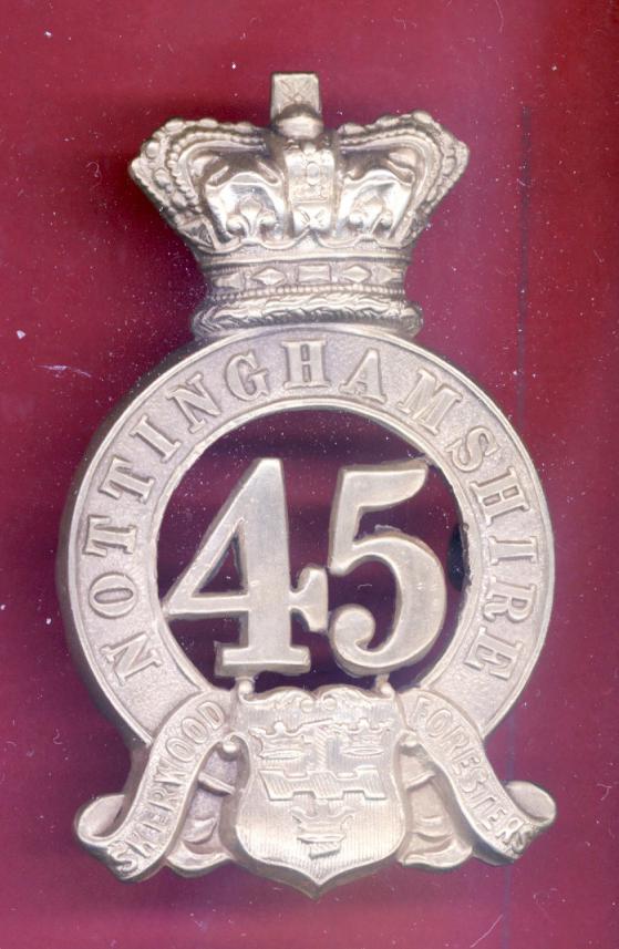 45th Nottinghamshire Regiment of Foot Victorian OR's glengarry badge