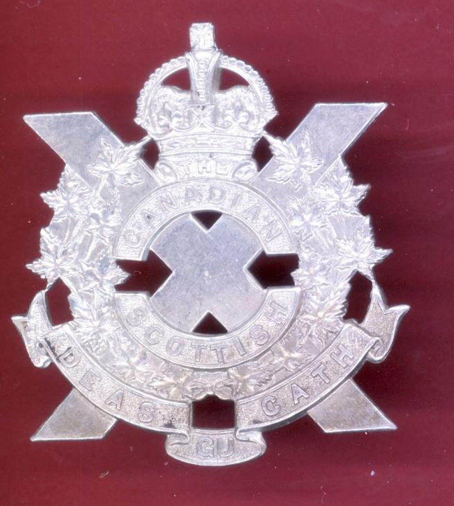 Canadian Scottish WW2 glengarry badge