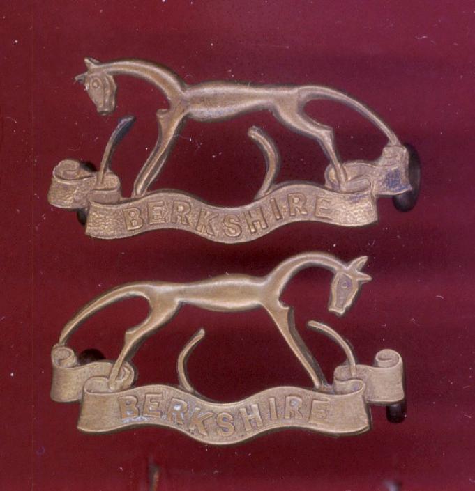 The Berkshire Yeomanry OR's collar badges